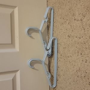 Set of 6 blue baby hangers